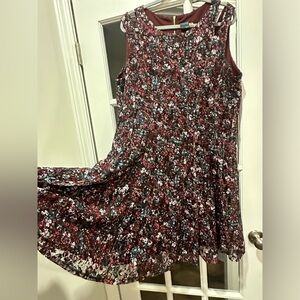 Gabby Skye Burgundy Floral Lace A-Line Cold Shoulder‎ Dress Size 18W